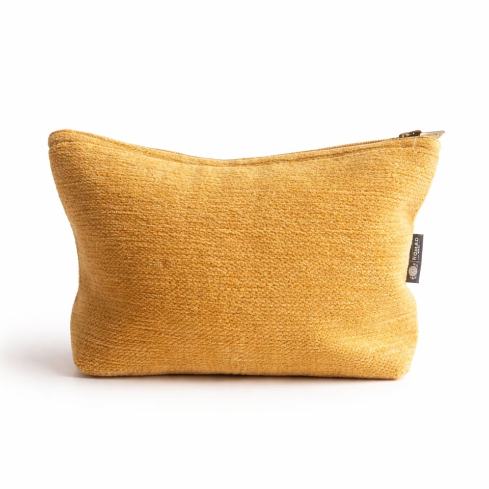 image 1 of Serenityy Nomad Sari Toiletry Bag - Marigold Loom