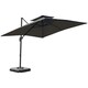 image 8 of Outsunny 360° Cantilever Parasol Roma Umbrella w/ Base Weights, Dark Grey