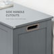 image 6 of HOMCOM Large Storage Box Toy Chest Cabinet Container Unit Organizer with Lid & Safety Hinges, Grey