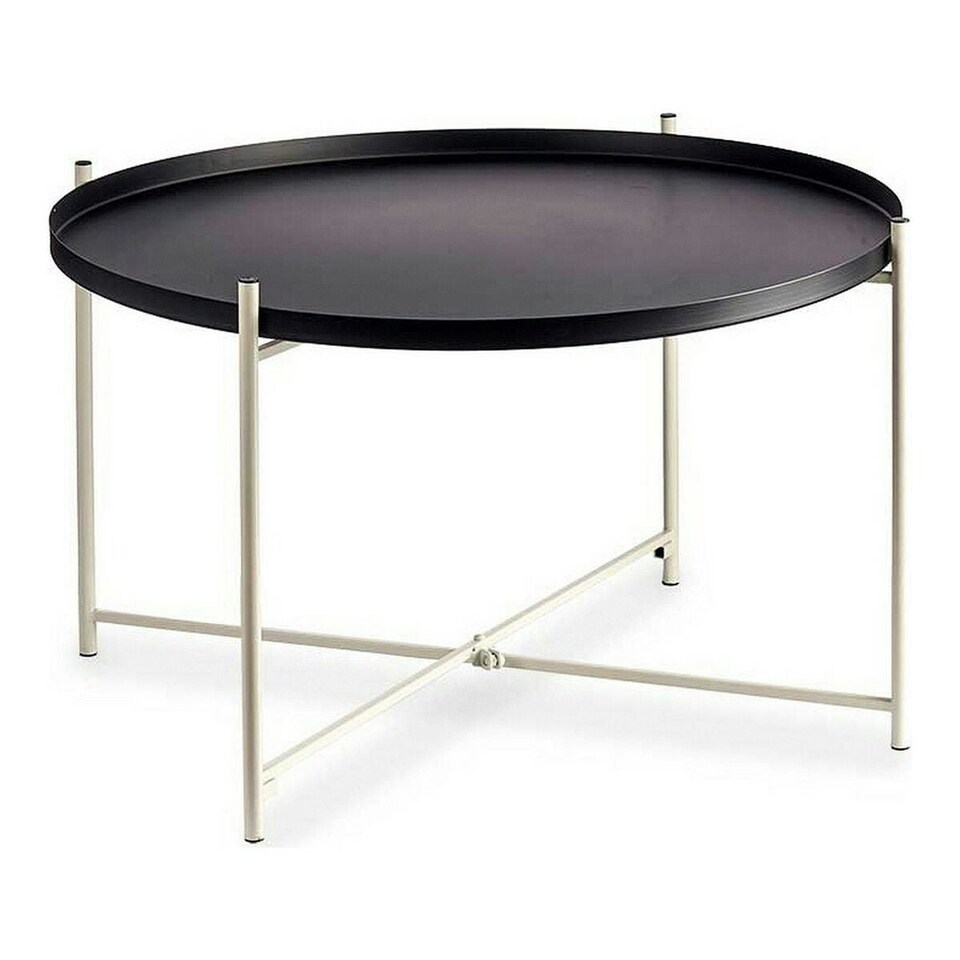 image 1 of Side table Black White Metal (76,5 x 46 x 76,5 cm) N/A