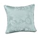 image 1 of Soft Luxury Jacquard Floral Cushion - 43cm x 43cm Grey | Silver