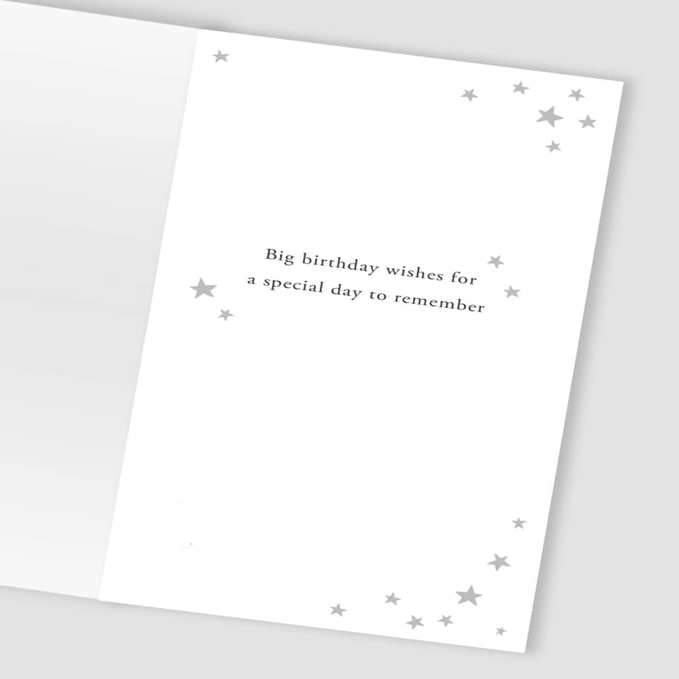 image 1 of Super Starry Fun Hand-Finished 90th Birthday Card
