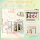 image 10 of COSTWAY Toddler Craft Play Study Drawing Desk White