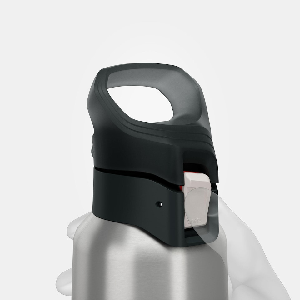 image 1 of Decathlon 0.5 L stainless steel insulated flask 900 with quick-release cap for hiking