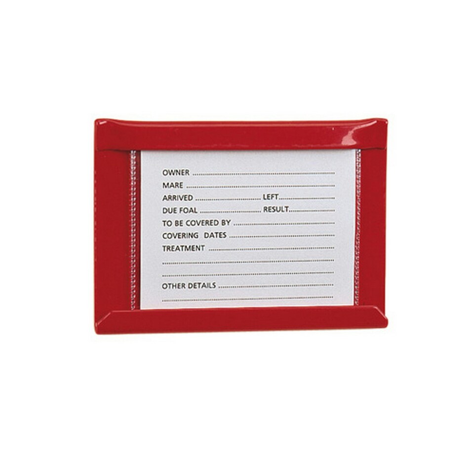 Stubbs Small Stud Card Holder Spare Card - Red - Small