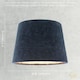 image 6 of Thick Lined Textured Midnight Blue Velvet Lamp Shade with Satin Inner | Blue | Midnight Blue | 1