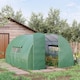 image 2 of Outsunny 4 x 3M Walk-in Garden Polytunnel Greenhouse Galvanised Steel W Door