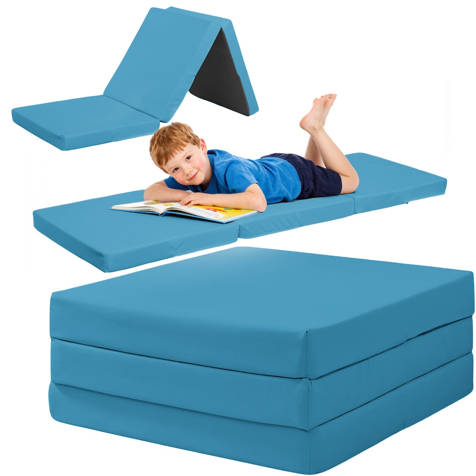 image 1 of Tri Fold Fold Out Z Bed Futon Sofa Chair Mattress