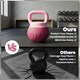 image 6 of SPORTNOW Soft Kettlebell, 8kg Kettle Bell with Anti-Slip Grip for Home Gym | Pink | Pink | 8