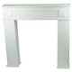 image 1 of Gr8 Home Wooden White Fireplace Surround Mantelpiece Storage Cabinet Shelves Unit Stand