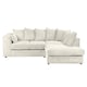image 1 of Rivoli L Shape Corner Sofa in Jumbo Cord - Left Hand Facing Chaise Cream
