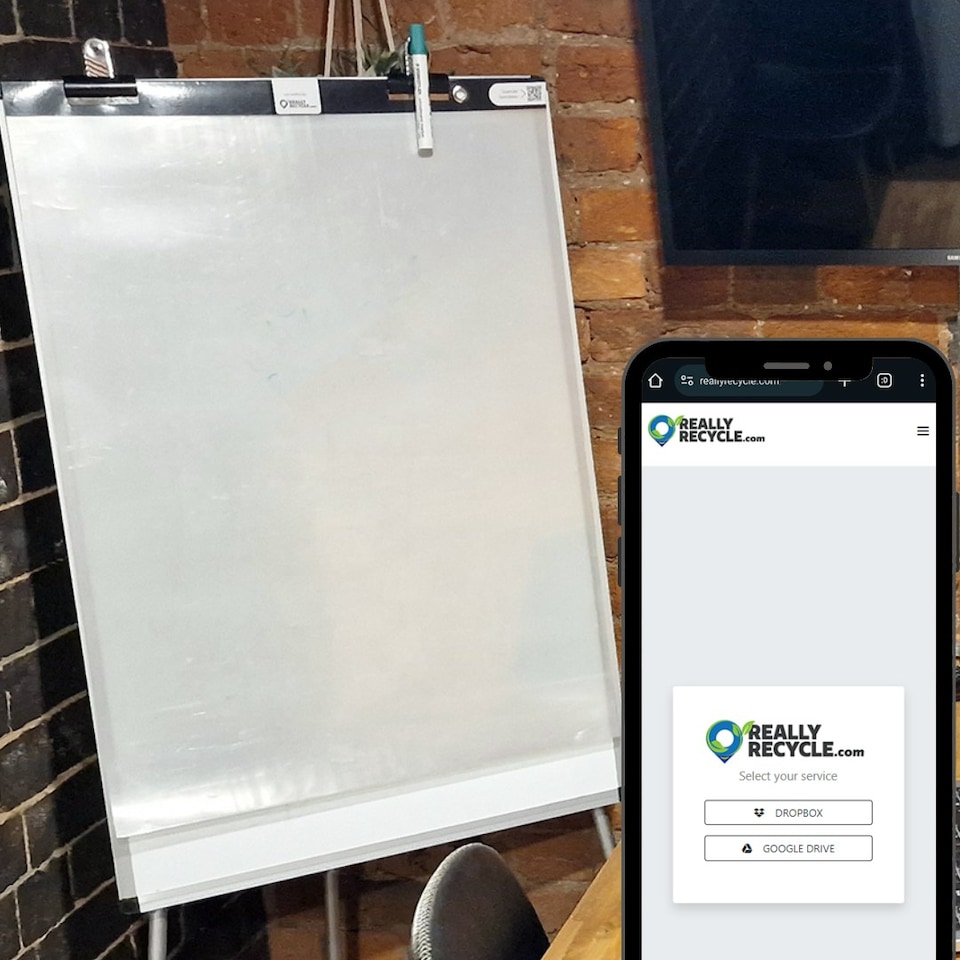 image 1 of Smart Reusable Dry-wipe Flipchart