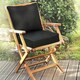 image 10 of Outsunny Outdoor Seat and Back Cushion Set,Olefin Patio Chair Cushion 