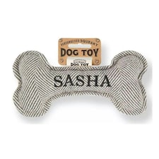 History & Heraldry Pre-Personalised Squeaky Bone Dog Toy - Sasha