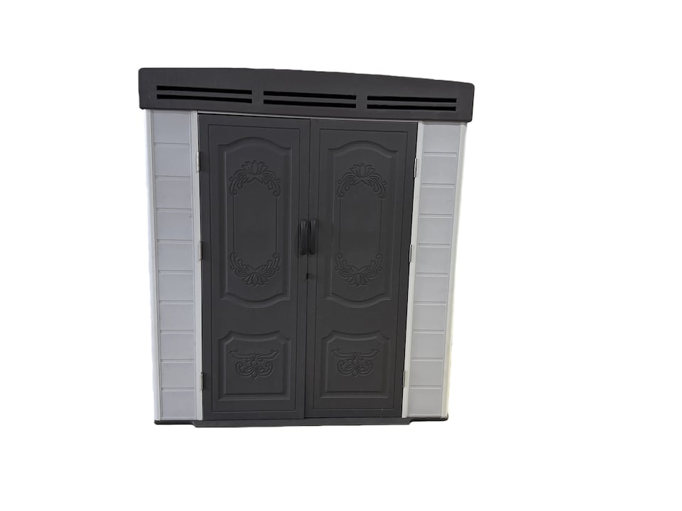 image 1 of 6x4ft plastic shed with window and aluminium structured support