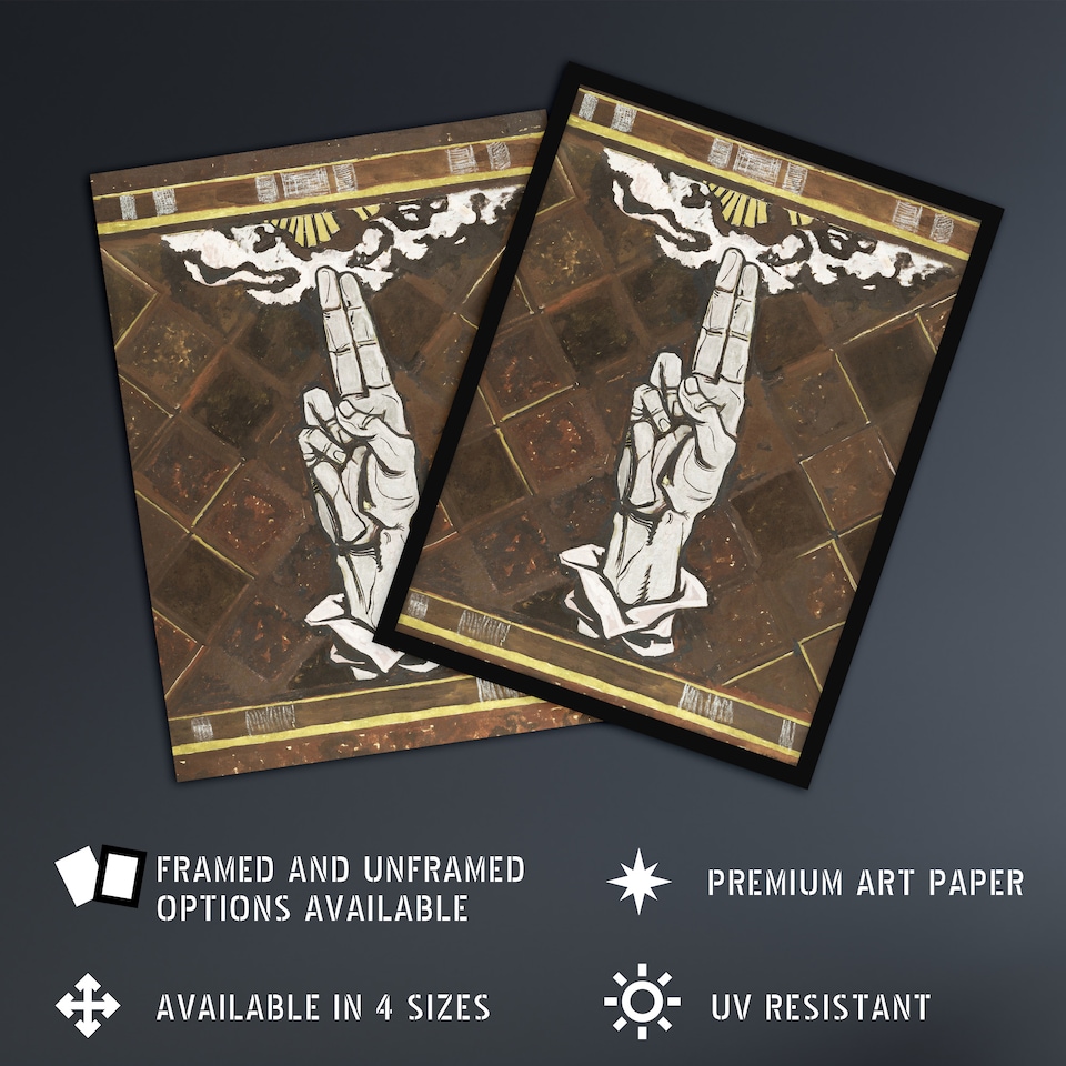 image 1 of Ulcerated Hand Painting Richard Roland Holst Wall Art Poster Print 12X16"