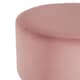 image 3 of Interiors by Premier Vogue Pink Velvet Round Stool