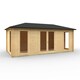 image 1 of 20ft x 10ft (5950mm x 2982mm) Horsforth "The Brooklyn" 44mm Log Cabin With 4 Opening Windows