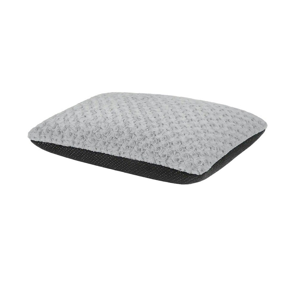 image 1 of Skylos Pet Bed Dog Calming Soft Warm Plush Mattress Comfy Removable Washable Cover Grey | Grey | Medium