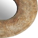 image 4 of Faiza Large Textured Wall Mirror Gold