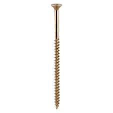 Timco - Solo Woodscrews - PZ - Double Countersunk - Yellow (Size 5.0 x 80 - 6 Pieces)