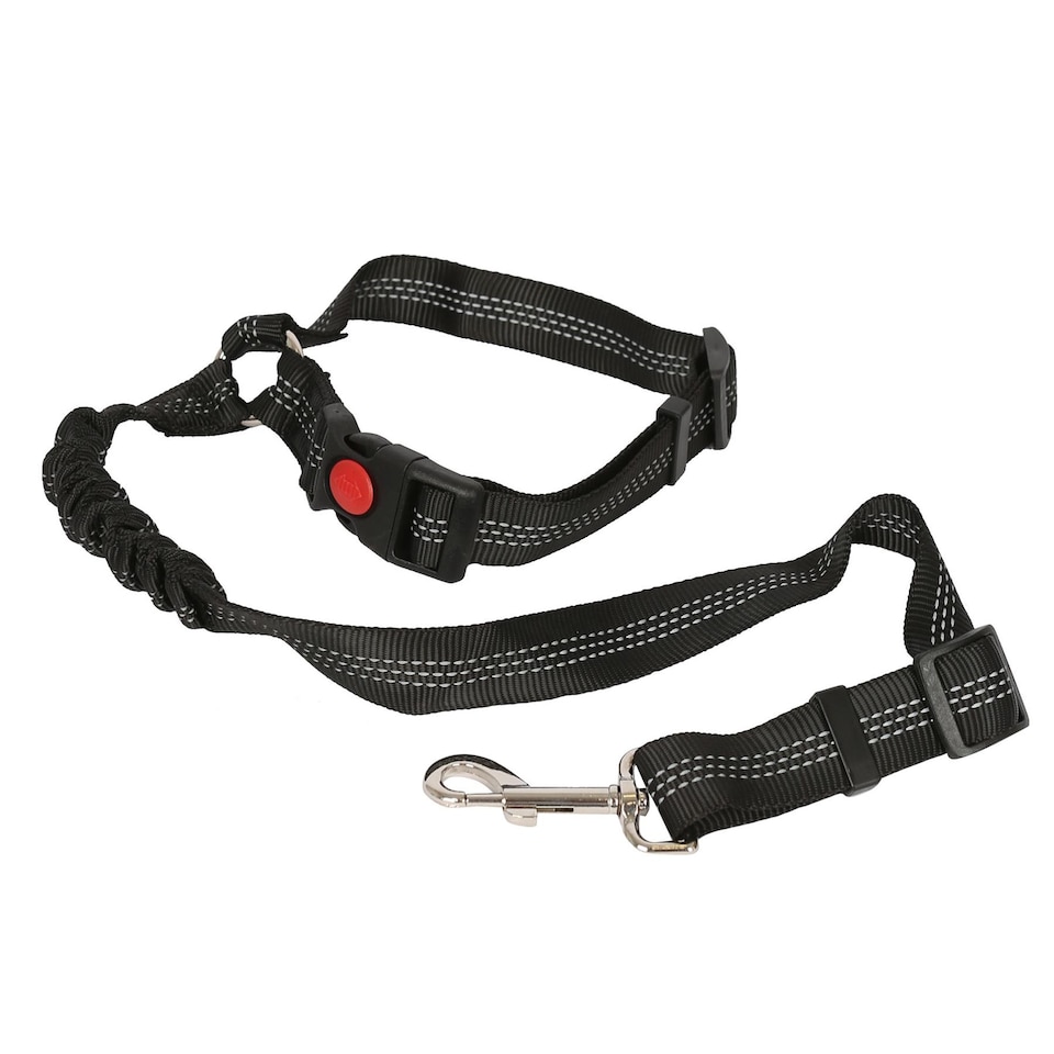 image 1 of Ashley Headrest Dog Seat Belt - 50-82cm - Black