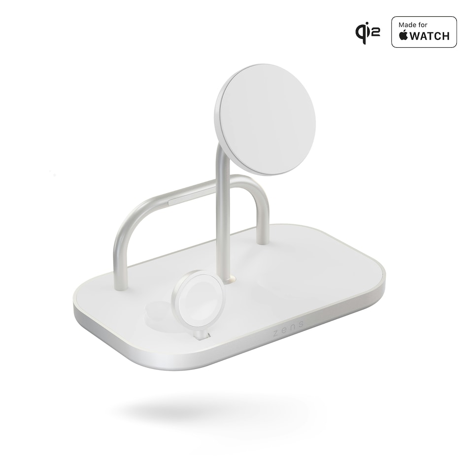 image 1 of Zens 4-in-1 Wireless Charger (incl. Wall Charger) - white