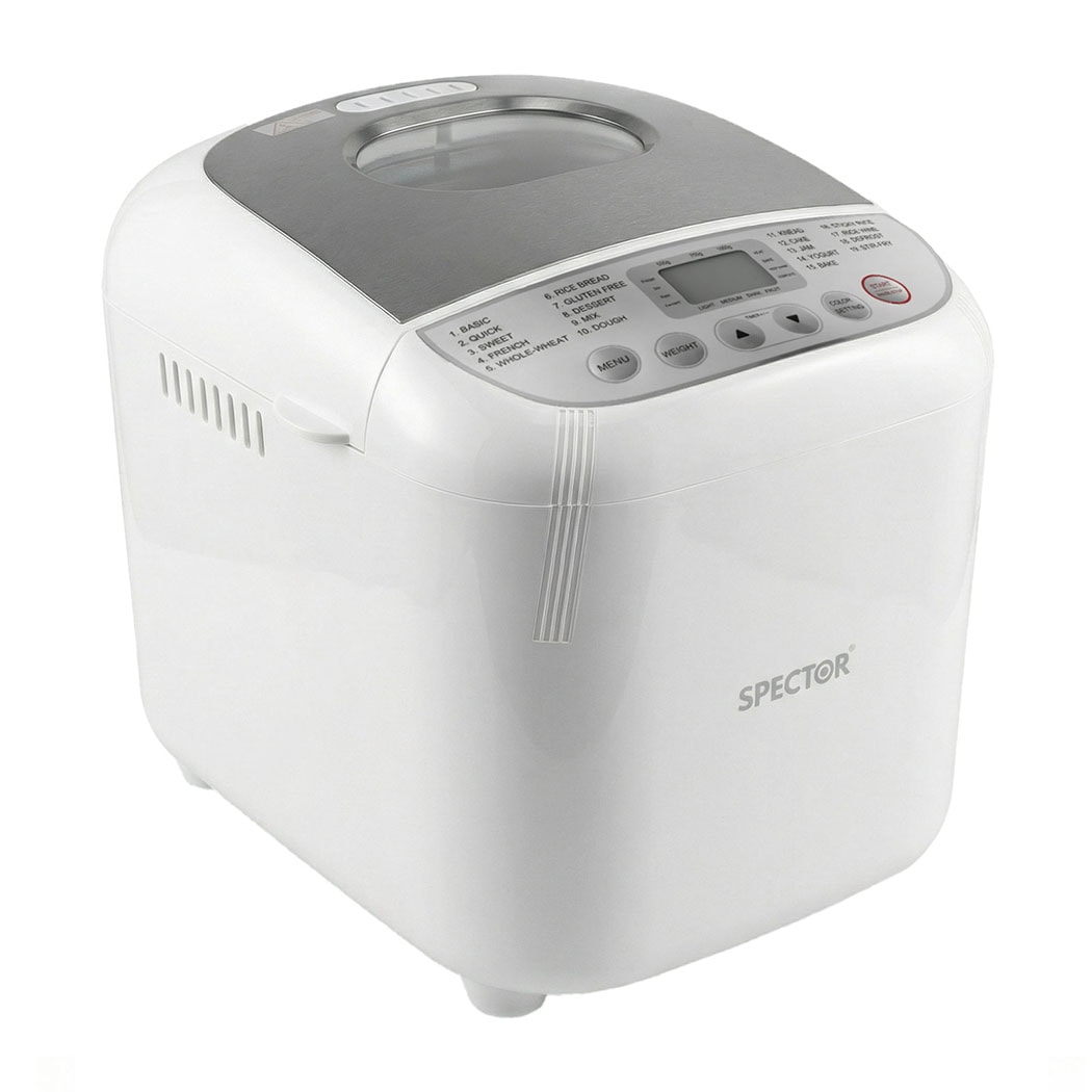 Spector 2LB 600W Stainless Steel Automatic Bread Maker 19 in 1 Non Stick