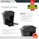 image 7 of Burg-Wachter Classic Wall Mounted Galvanised Steel Lockable Weatherproof Post Box - 36x37x13cm N/A | Anthracite