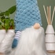 image 4 of 53cm Blue Sitting Christmas Gonk Decoration with Knitted Hat and Dangly Legs
