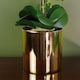 image 3 of 52cm Artificial Orchid Large - Purple / Gold