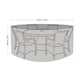 image 2 of Round 6 Seater Furniture Set Protective Cover in Green | Green