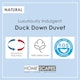 image 2 of Homescapes Duck Down 15 Tog All Season Duvet Set, Super King | White | Super King