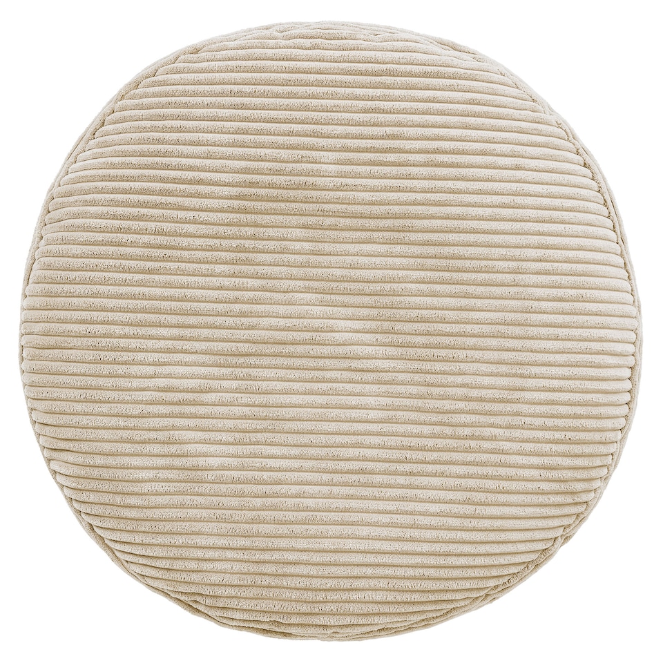 image 1 of Milano Beanbag Footstool Corduroy Natural Beige