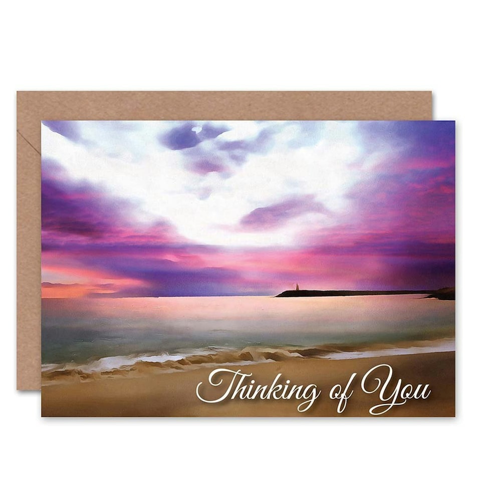 image 1 of Bereavement Landscape Sea Sympathy Card