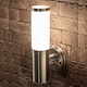 image 3 of CGC Lighting Aster Stainless Steel Outdoor Wall Light | Multi | Grey / silver | Height: 33 cm, Depth: 14.4 cm, Width: 11.8 cm