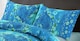 image 2 of Homes Linen Luxury Polycotton Jasmine Floral Duvet Cover Set with Pillowcases Soft Printed Bedding Set | Clear | Teal | Super King