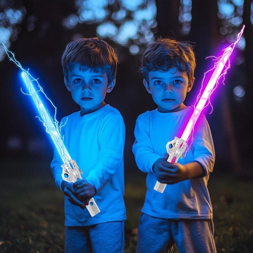 image 1 of 7 Colour Rechargeable Light saber for Kids