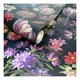 image 3 of World of Wallpaper Brigette Floral Wallpaper - Black/Multicoloured - 10m x 52cm Black