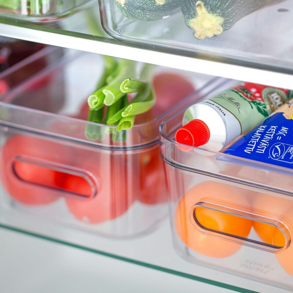 image 1 of SmartStore BPA Free Compact Clear Lid For Storage Bin Container, Size S