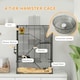 image 4 of PawHut 4-Tier Hamster Cage w/ Deep Tempered Glass Bottom, 60 x 40 x 80cm