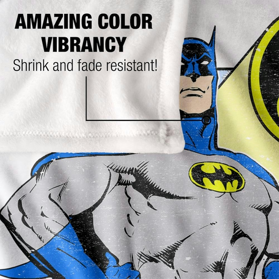 image 1 of Batman Comic Blanket - Multicoloured - One Size