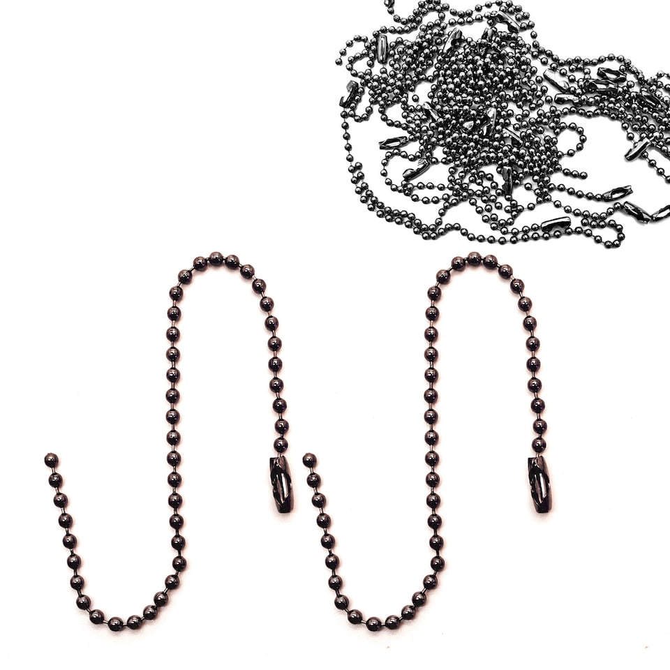 image 1 of 15cm Long Metal Ball Chain Extender for Label Tags - 100pcs