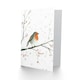 image 2 of Robin Bird Snow Winter Berry Tree Festive Xmas Blank Christmas Card