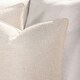 image 4 of OHS 2 x Soft Woven Textured Cushion Covers, 45x45cm - Natural