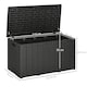 image 7 of Outsunny 336 Litre Rolling Outdoor Garden Storage Box, Plastic Container, Black