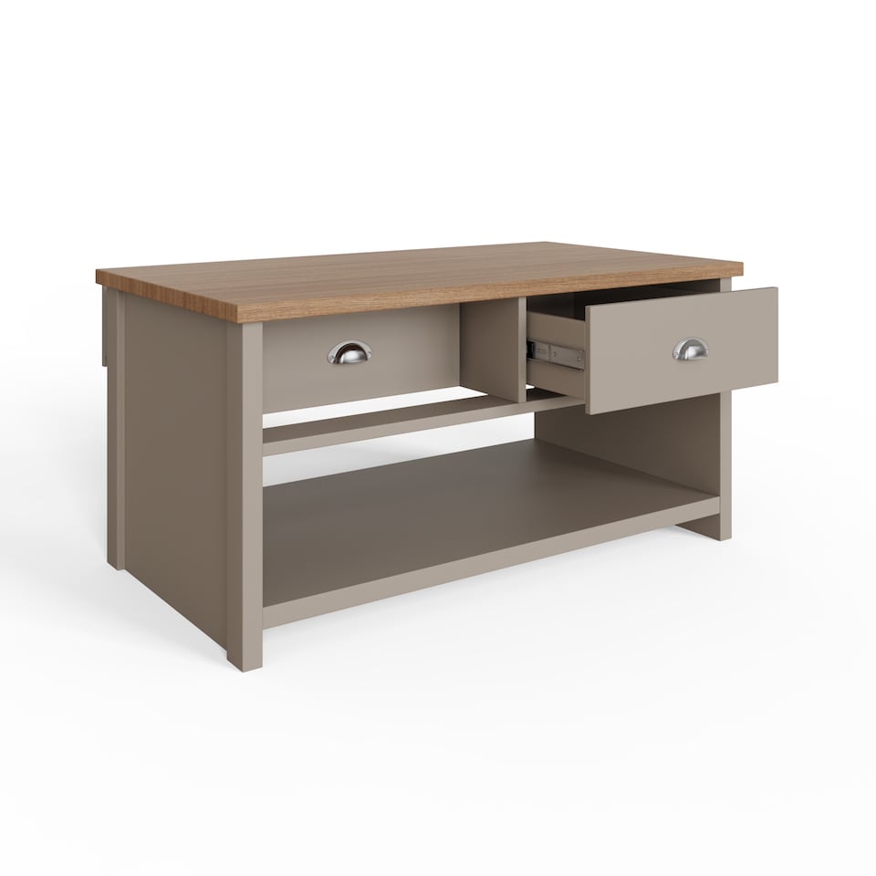 image 1 of Lancaster 2 Drawer Coffee Table