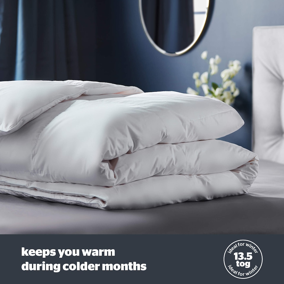 image 1 of Silentnight Feather and Down 10.5 tog Duvet | White | King
