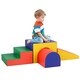 image 1 of HOMCOM 4-Piece Soft Play Set, Baby Foam Block, For Ages 1-3 Years, Red