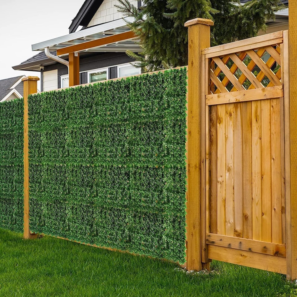 image 1 of Gr8 Garden 3M Artificial Hedge Ivy Leaf Garden Fence Wall Privacy Balcony Screening Trellis